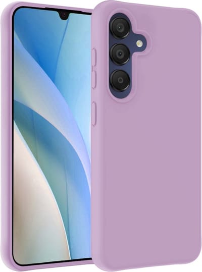 Hoesje - Geschikt voor Samsung Galaxy A15 - Sterk & Shockproof - Siliconen Case - Hoes Cover - Telefoonhoes - Lila