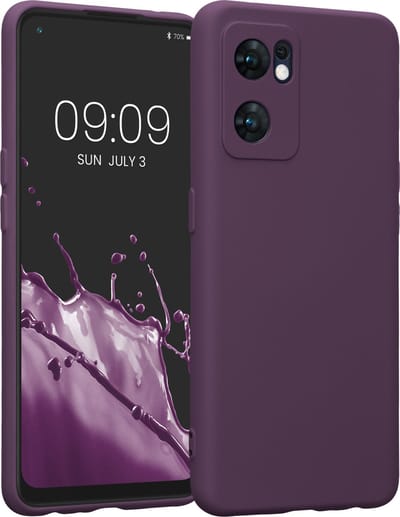 kwmobile telefoonhoesje geschikt voor Oppo Find X5 Lite - Hoesje voor smartphone - Precisie camera uitsnede - TPU back cover in bordeaux-violet