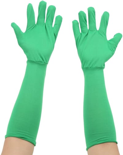 Dailygoods- Handschoenen Chromakey Green Screen - Opvouwbaar - Wasbaar - Ademend - Universeel - Comfortabel - 2 stuks - Fotografiehandschoenen