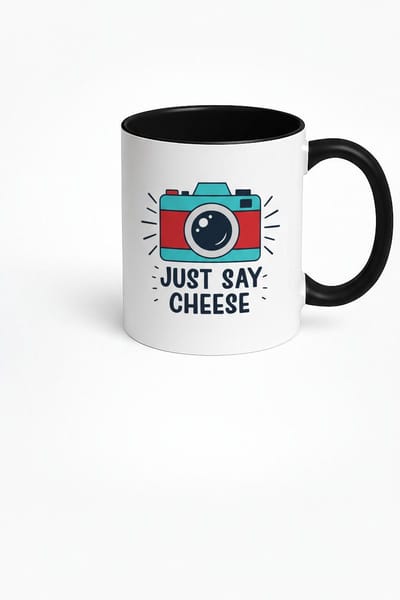 Just Say Cheese Mok - Unieke Foto Camera Koffiemok voor Fotoliefhebbers