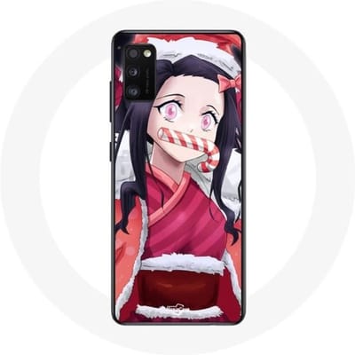 Coque pour Oppo A16 Anime Demon Slayer Kamado Nezuko Le jour de Noël 2023