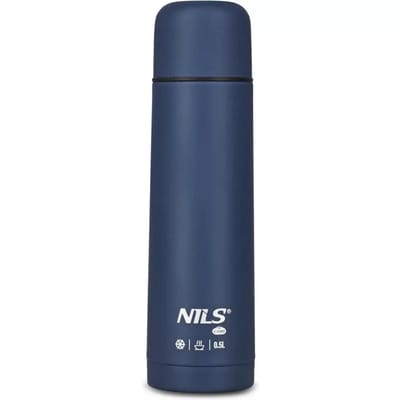 NILS Thermos Fles 500ml - RVS Dubbelwandig, Lekvrij