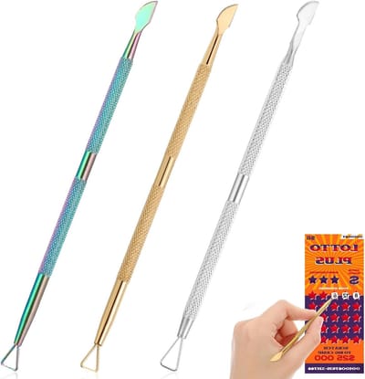 Set van 3 Metalen Loterij Ticket Schrapers - Multi-functionele Scratch Off Tool voor Moeilijke Pin Nummers en Kaarten, Ideaal voor Loterij Spelers en Winnaars