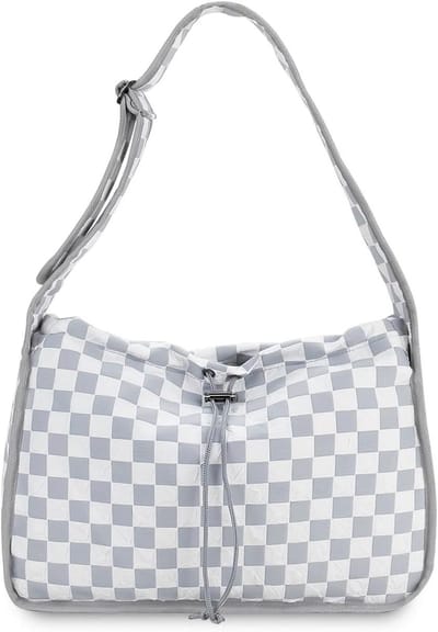 Stijlvolle Luiertas Tote - Draagbare Reistas Mama Tas - Babyverzorging Onderweg - Waterdicht Nylon Materiaal - 280 g - Grijs