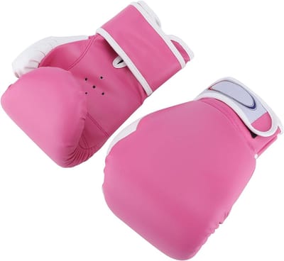 Bokshandschoenen Kinderen - Trainingshandschoenen PU - Sport Training - Ventilatie Gaten - 10 oz - Roze