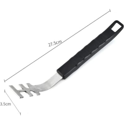 Anti-Brandwond Grillrooster Lifter Hittebestendige Kookrooster Lifter Gereedschap Grill Gereedschap Accessoires Voor Het Grillrooster Bbq Gereedschap Decor zwart