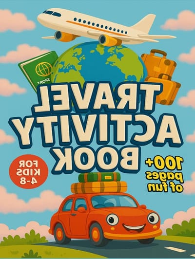 Reis Activiteitenboek - Kinderboek Vervoer - Reizen Kindermee - Meer Dan 100 Pagina's - 20.96 x 1.09 x 27.94 cm