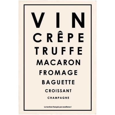 Franse specialiteiten test theedoek Winkler