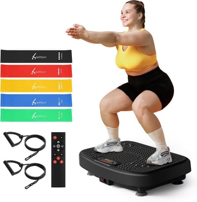 Oefenmachine voor Lymfedrainage en Gewichtsverlies - Trillingsplaat tot 181 kg voor Hele Lichaam Workout