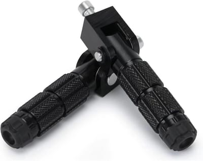 Motorfiets Voetsteunen - Opvouwbare Pedalen - Verbeterde Controle - CNC Aluminium - Universeel - Zwart