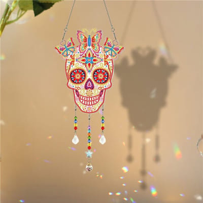 diamond painting raamdecoratie - Skelet
