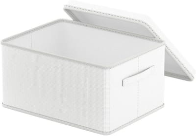 Speelgoedopberger Grote Kist - Opbergbak Deksel - Speelgoed Opbergen - Opvouwbaar Ruimtebesparend - 32 Liter - Wit