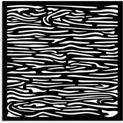 Sjabloon "Silent Sea - Wood Pattern", 12x12cm