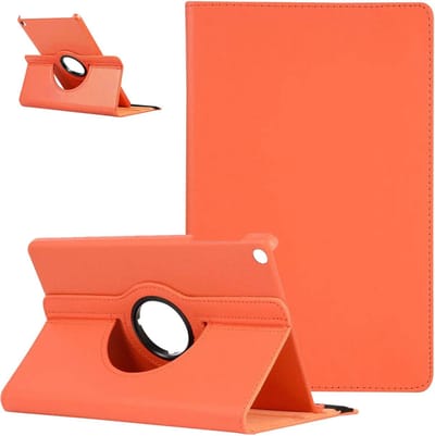 Draaibare Bookcase - Geschikt voor Samsung Galaxy Tab A7 Hoes - 10.4 inch (2020) - Oranje