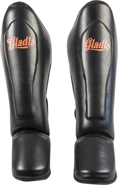Gladts - Scheenbeschermer kickboksen - Zwart - Maat S - Scheenbeschermers - Scheenbeschermers kickboksen - Scheenbeschermers vechtsport - Scheenbeschermers kickboksen kind - Scheenbeschermers kickboksen dames