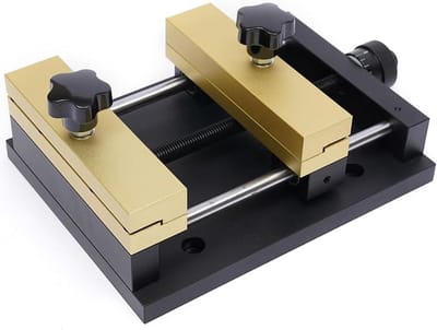 Plaatsnijderhouder - Klembevestiging Vaste Beugel - Nauwkeurig Markeren - Aluminiumlegering Constructie - 120 Mm Klembereik - Goud