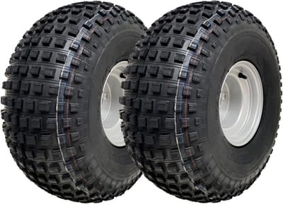 Set van 2 ATV Quad Banden 22x11.00-8 met Stalen Velgen - Geschikt voor Alle Terrein