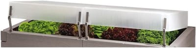 Thermo kappen - Kassen voor bedden - Planten beschermen - Inclusief scharnieren - 130x60 cm - Wit