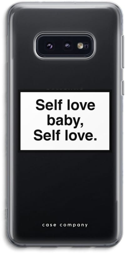 Case Company® - Hoesje geschikt voor Samsung Galaxy S10e hoesje - Self love - Soft Cover Telefoonhoesje - Bescherming aan alle Kanten en Schermrand