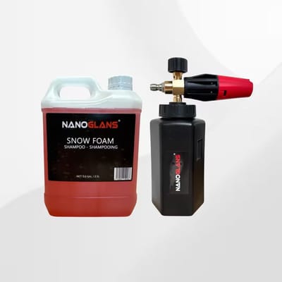 Nanoglans PRO Snow Foam Cannon voor Hogedruk Karcher K Serie & PRO Auto Snow Foam Shampoo 2.5L - Autowas Foam Cannon - Schuimlans - Schuim Spuit Auto - Autodetailing - Voertuigreiniging