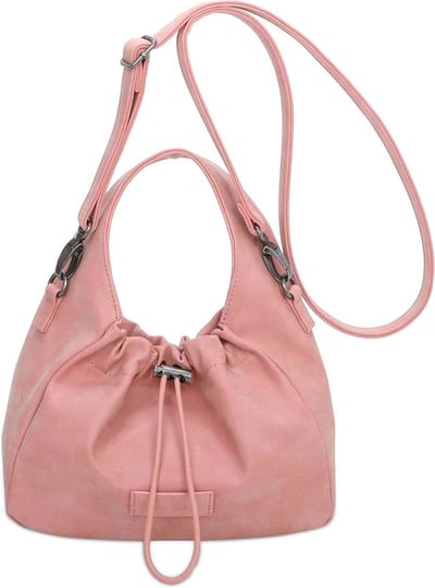 Fritzi aus Preußen Handtas Schoudertas Poppi05 Vintage Crossbody Bag Papaya Zalmroze