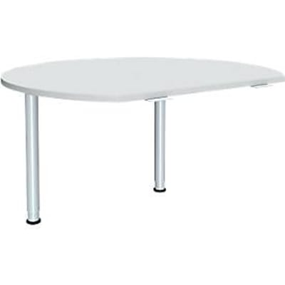 Aanbouwtafel ALICANTE, 2 steunpoten, B 1200 x D 1047 mm, met 2 steunpoten, in hoogte verstelbaar,