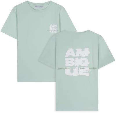 AMBIQUE - Damon T-Shirt - 133 mint green - Maat 134/140