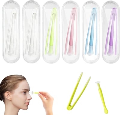 Contactlenzen-inzethulp en verwijderaar met zuignap, 6 stuks kleurrijke pincetten en reiniger voor optimale oogverzorging