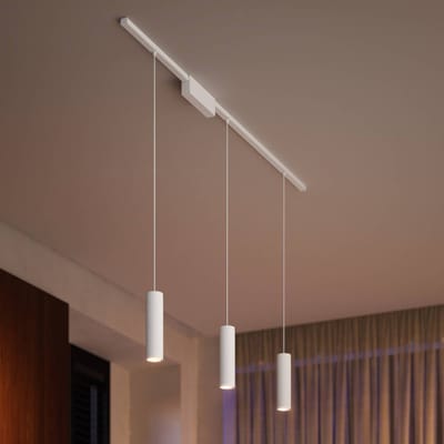 Philips Hue Perifo railverlichting plafond - wit en gekleurd licht - 3 hanglampen - wit - basisset