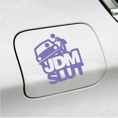 Bumpersticker - JDM Slut - 14 X 13 - Paars