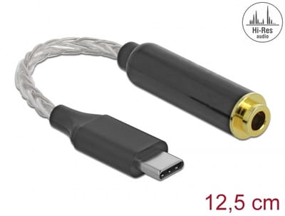 Delock Audio Adapter USB Type-C™ male to 4.4 mm 5 pin stereo jack female 12.5 cm