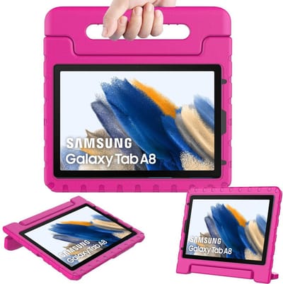 Hoes geschikt voor Samsung Galaxy Tab A8 2021 / 2022 - Kinder Back Cover Kids Case Hoesje Roze