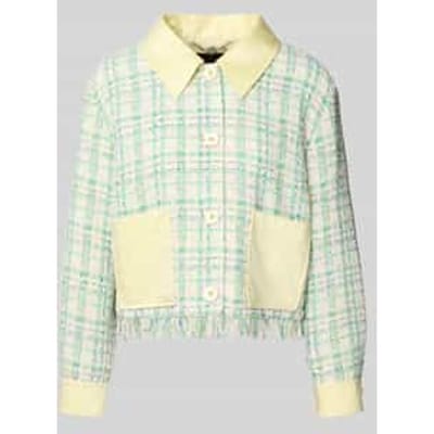 Regular fit blazer met franjes