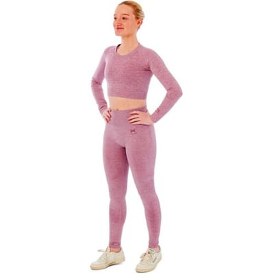 Xtreme Sportswear Dames Sportset - Sportlegging + Sport Croptop - Roze-S