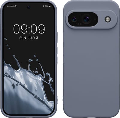 kwmobile telefoonhoesje geschikt voor Google Pixel 9 - Hoesje voor smartphone - Precisie camera uitsnede - In blauwgrijs