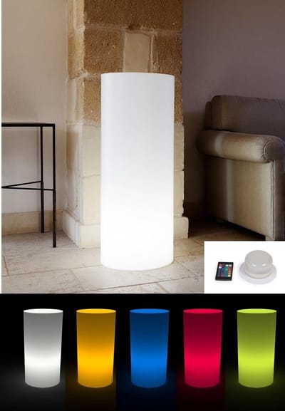 Cilindrische Zuil - Decoratieve Lamp - Feestelijke Decoratie - Waterdicht Weerbestendig - Diameter 35cm Hoogte 70cm - Meerkleurig
