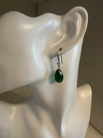 Amerikaanse luxe oorbellen Groen | | Make up | Parfum | Moederdag | Verjaardagscadeau| Cadeautje| Valentijnsdag| Kado | sieraden | vaderdag | oorbellen | oorsieraden