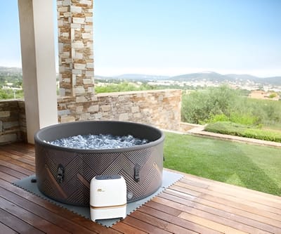 Luxe Hoek-Whirlpool - 173x173x70 cm - Hydro Massage - Vrijstaand - Novihome