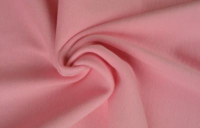 10 meter boordstof - Baby roze - 92% katoen - 8% elastaan