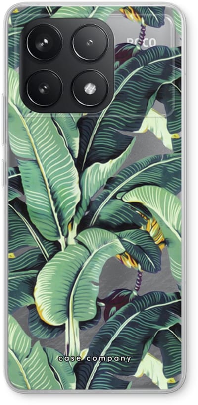 Case Company® - Hoesje geschikt voor Xiaomi Poco F6 Pro hoesje - Bananenbladeren - Soft Cover Telefoonhoesje - Bescherming aan alle Kanten en Schermrand