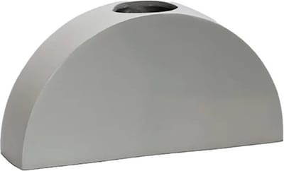 Vaas Ovalle | Small | ivory - Parelwit | Metaal | L20 x B5 x H10 cm