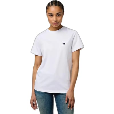 Wrangler Sign Off Slim Fit T-shirt Met Korte Mouwen Wit L Vrouw