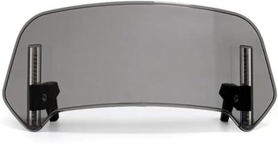Motorfiets Windscherm Deflectors - Windschermverlenging Clips - Motorrijden Beschermen - Verstelbare Positionering - 360mm x 140mm - Smoke