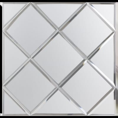 Zelfklevende Mozaïek Tegel - Afimona Silver Glass Mat - Zilver Mat - 300x300x4mm