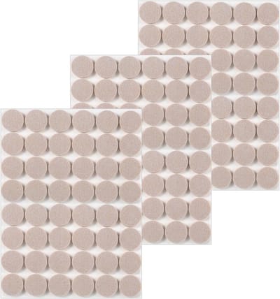 Vilten Glijders - Schaats Beschermers - Vloer Beschermen - Zelfklevend - 144 Stuks - Beige