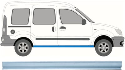 Reparatie dorpel voor Renault Kangoo 1997-2008 / Rechts