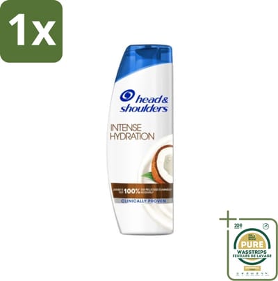 1 x Head & Shoulders - Anti-Roos Shampoo - Intense Hydration - Met Kokosolie - 285 ml- Anti-roos Shampoo - Roosvrij Haar - Gezonde Hoofdhuid - Kokosolie Shampoo - Hydraterend Shampoo