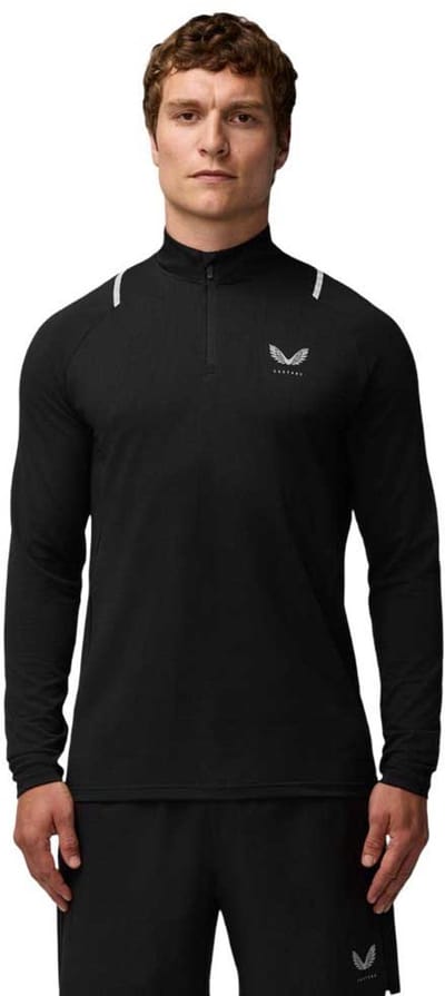 Castore Apex Sweatshirt Met Halve Rits Zwart L Man