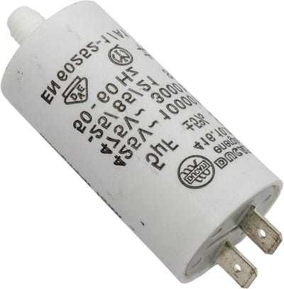 Startcondensator Motor - Motorcondensator Condensator - Motoren Starten - Geïsoleerde Kunststof Behuizing - 5µF 425V 28x55mm - Zwart