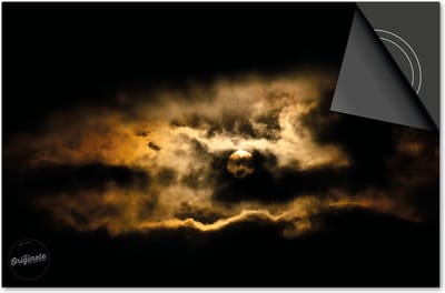 Inductie beschermer 60x60 - afdekplaat inductie mat - Dietrix Kookplaat beschermer - Exclusief - Black en Gold - Wolken goud zwart